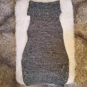 Ladies, juniors blk,gray,wht Sweater short dress